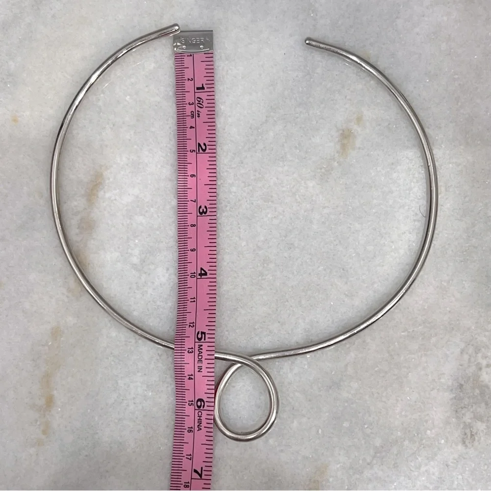 Sterling Silver Turquoise Large Pendant with Loop Choker - Picture 13 of 16